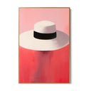Quadro Stampa su Tela Eleganza Sotto il Cappello - CupidoDesign
