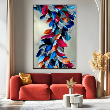 Quadro Stampa su Tela Energia Verticale - CupidoDesign