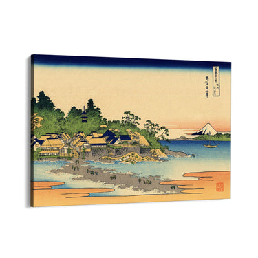 Quadro Stampa su Tela Enoshima nella provincia di Sagami, Katsushika Hokusai - CupidoDesign