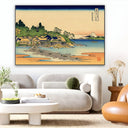 Quadro Stampa su Tela Enoshima nella provincia di Sagami, Katsushika Hokusai - CupidoDesign