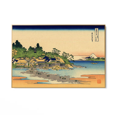 Quadro Stampa su Tela Enoshima nella provincia di Sagami, Katsushika Hokusai - CupidoDesign