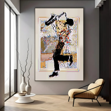 Quadro Stampa su Tela Esplosione di Note - CupidoDesign