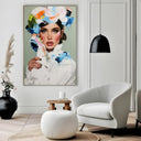 Quadro Stampa su Tela Guance Rosse - CupidoDesign