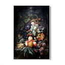 Quadro Stampa su Tela Farfalle con Frutta, Abraham Mignon - CupidoDesign