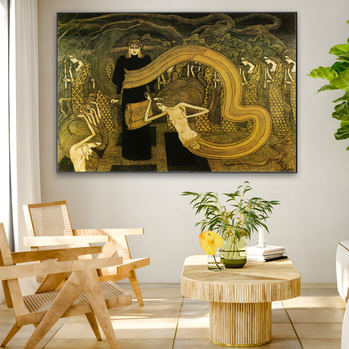 Quadro Stampa su Tela Fatalità, Jan Toorop - CupidoDesign