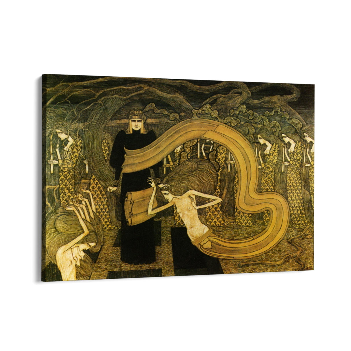 Quadro Stampa su Tela Fatalità, Jan Toorop - CupidoDesign