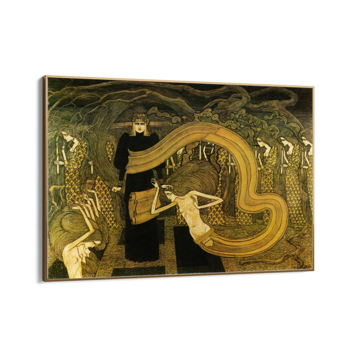 Quadro Stampa su Tela Fatalità, Jan Toorop - CupidoDesign