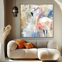 Quadro Stampa su Tela Fenicottero Sognante - CupidoDesign