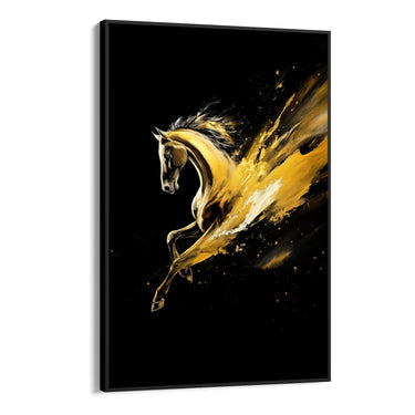 Quadro Stampa su Tela Fiamma Dorata - CupidoDesign