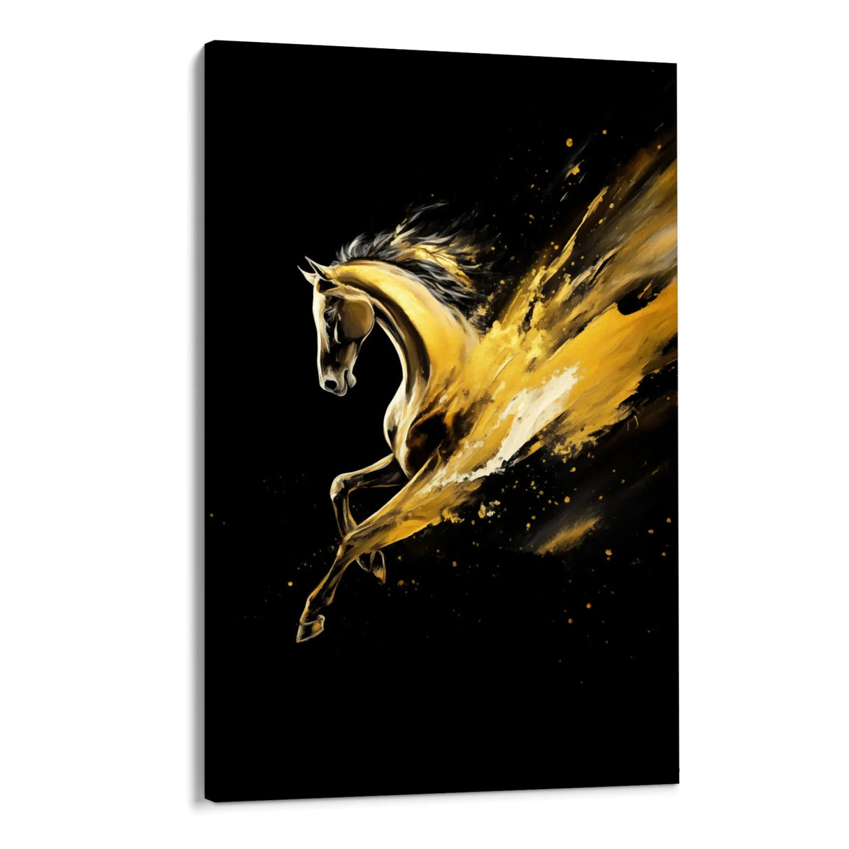 Quadro Stampa su Tela Fiamma Dorata - CupidoDesign