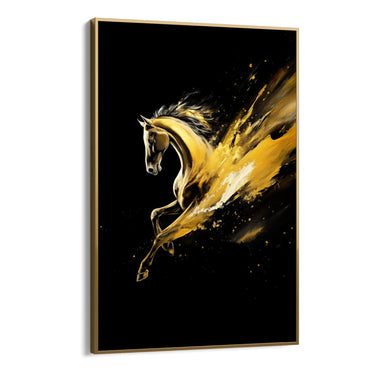 Quadro Stampa su Tela Fiamma Dorata - CupidoDesign