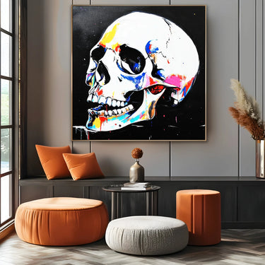 Quadro Stampa su Tela Fiamma Nera - CupidoDesign