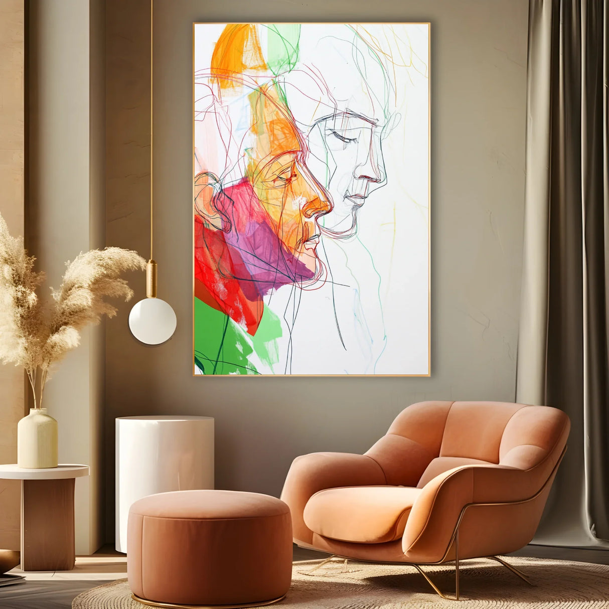 Quadro Stampa su Tela Fiamma Umana - CupidoDesign