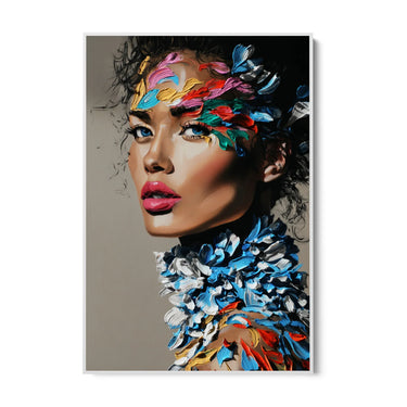 Quadro Stampa su Tela Fiamme Pastello - CupidoDesign
