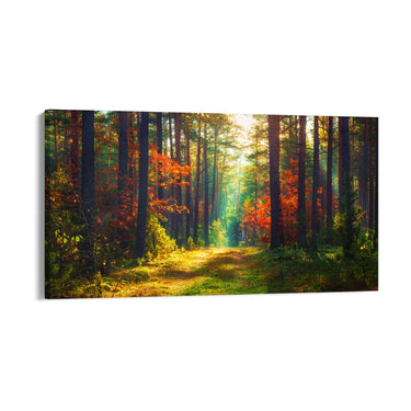 Quadro Stampa su Tela Fiamme di Foglie - CupidoDesign