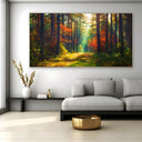 Quadro Stampa su Tela Fiamme di Foglie - CupidoDesign