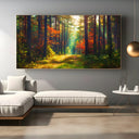 Quadro Stampa su Tela Fiamme di Foglie - CupidoDesign