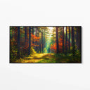 Quadro Stampa su Tela Fiamme di Foglie - CupidoDesign