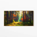Quadro Stampa su Tela Fiamme di Foglie - CupidoDesign