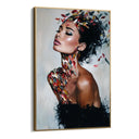 Quadro Stampa su Tela Figura Piumata - CupidoDesign