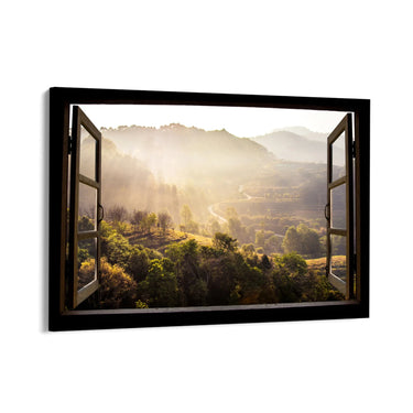 Quadro Stampa su Tela Finestra sulla quiete – Chiangmai, Tailandia - CupidoDesign