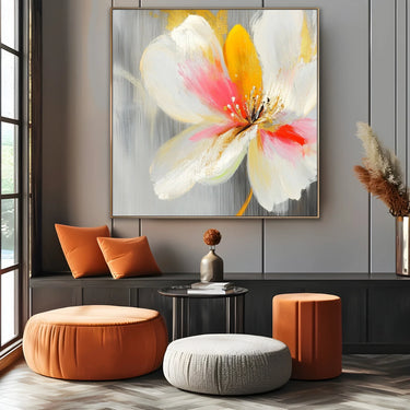 Quadro Stampa su Tela Fior di Neve - CupidoDesign