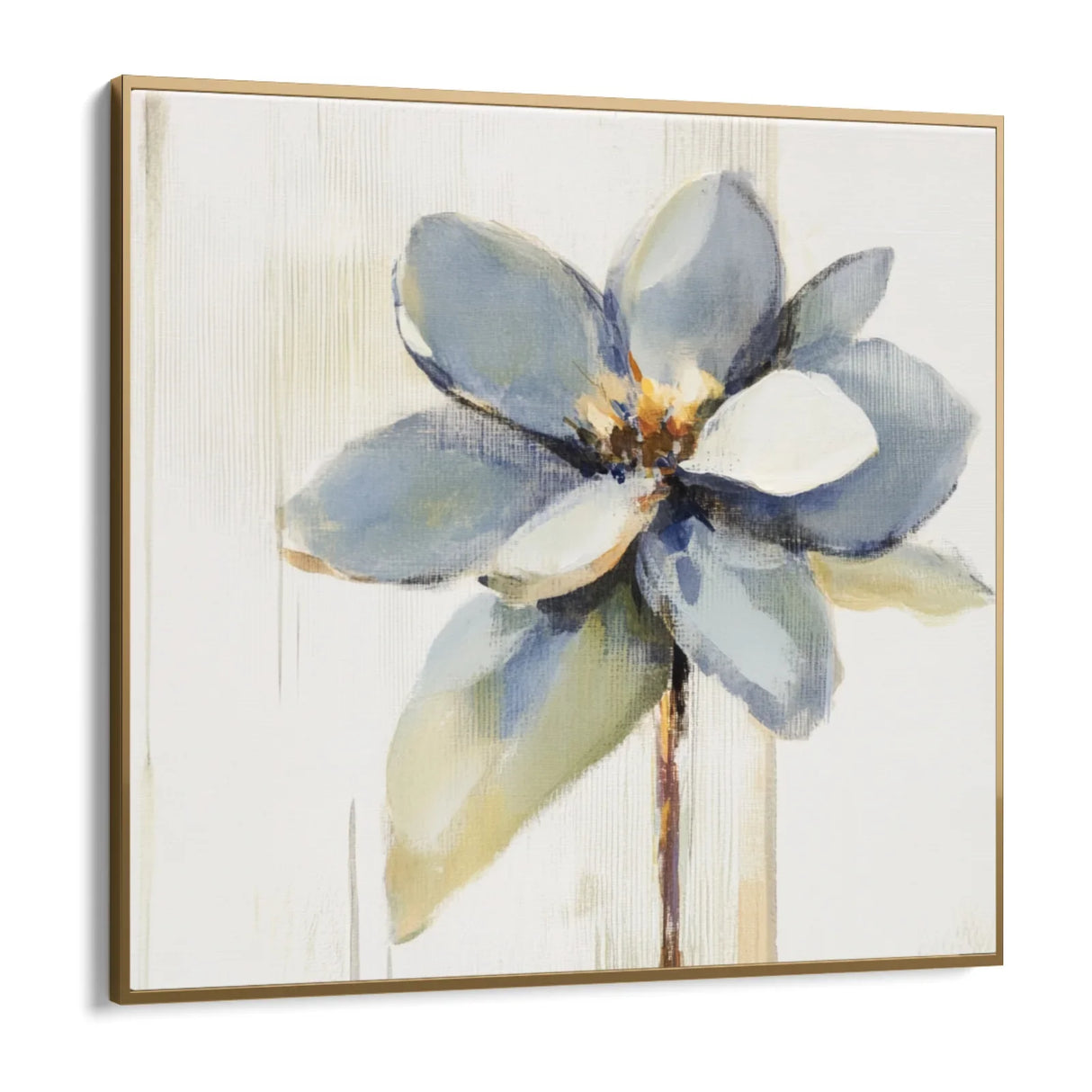 Quadro Stampa su Tela Fiore Grigio - CupidoDesign