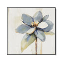 Quadro Stampa su Tela Fiore Grigio - CupidoDesign