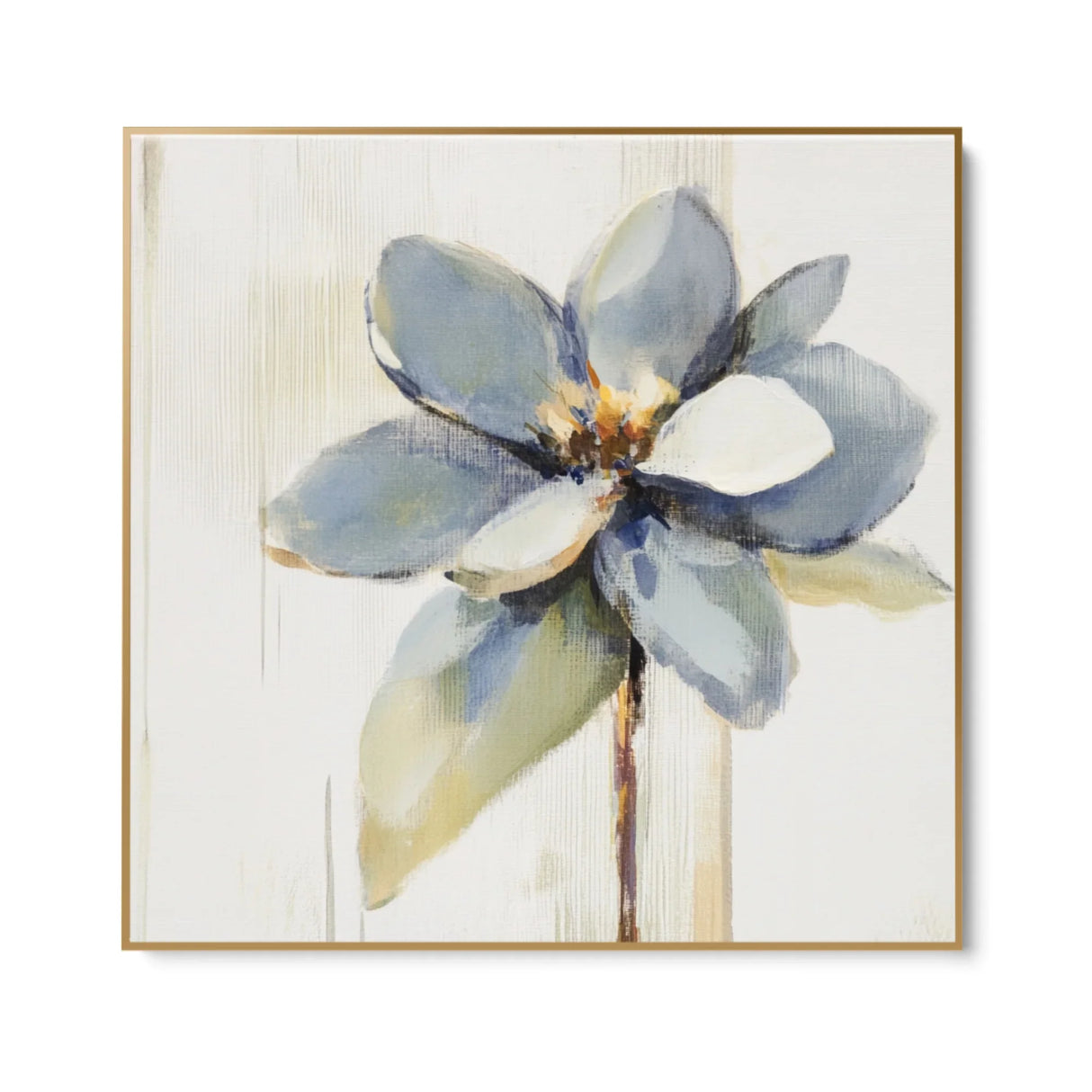 Quadro Stampa su Tela Fiore Grigio - CupidoDesign