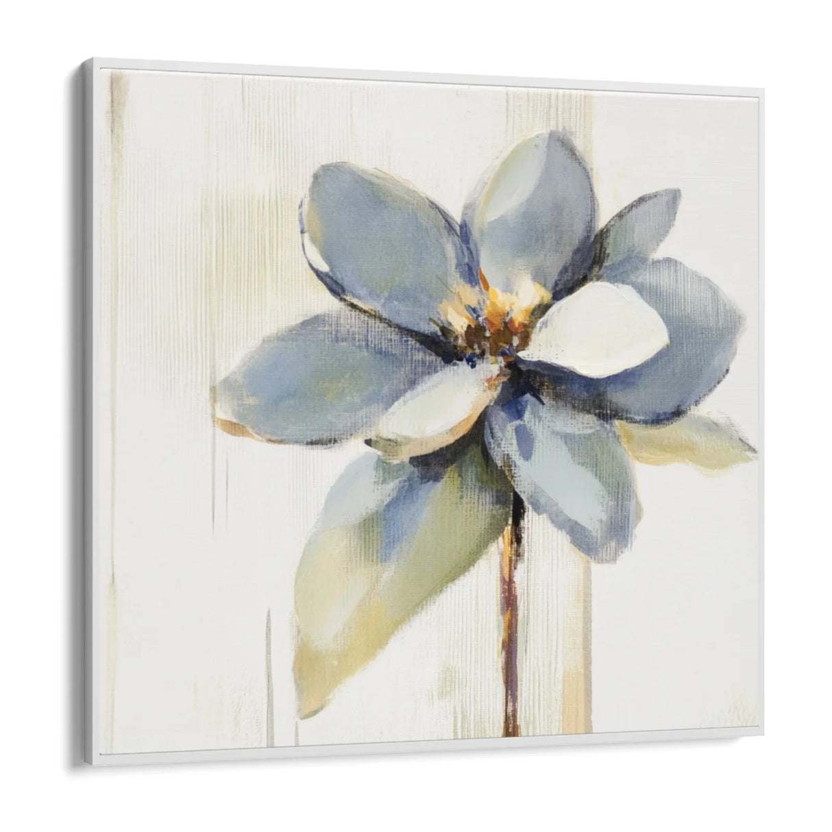 Quadro Stampa su Tela Fiore Grigio - CupidoDesign
