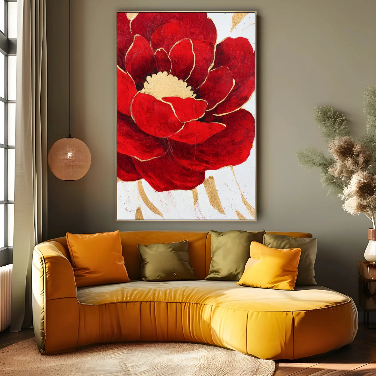 Quadro Stampa su Tela Fiore Totale - CupidoDesign