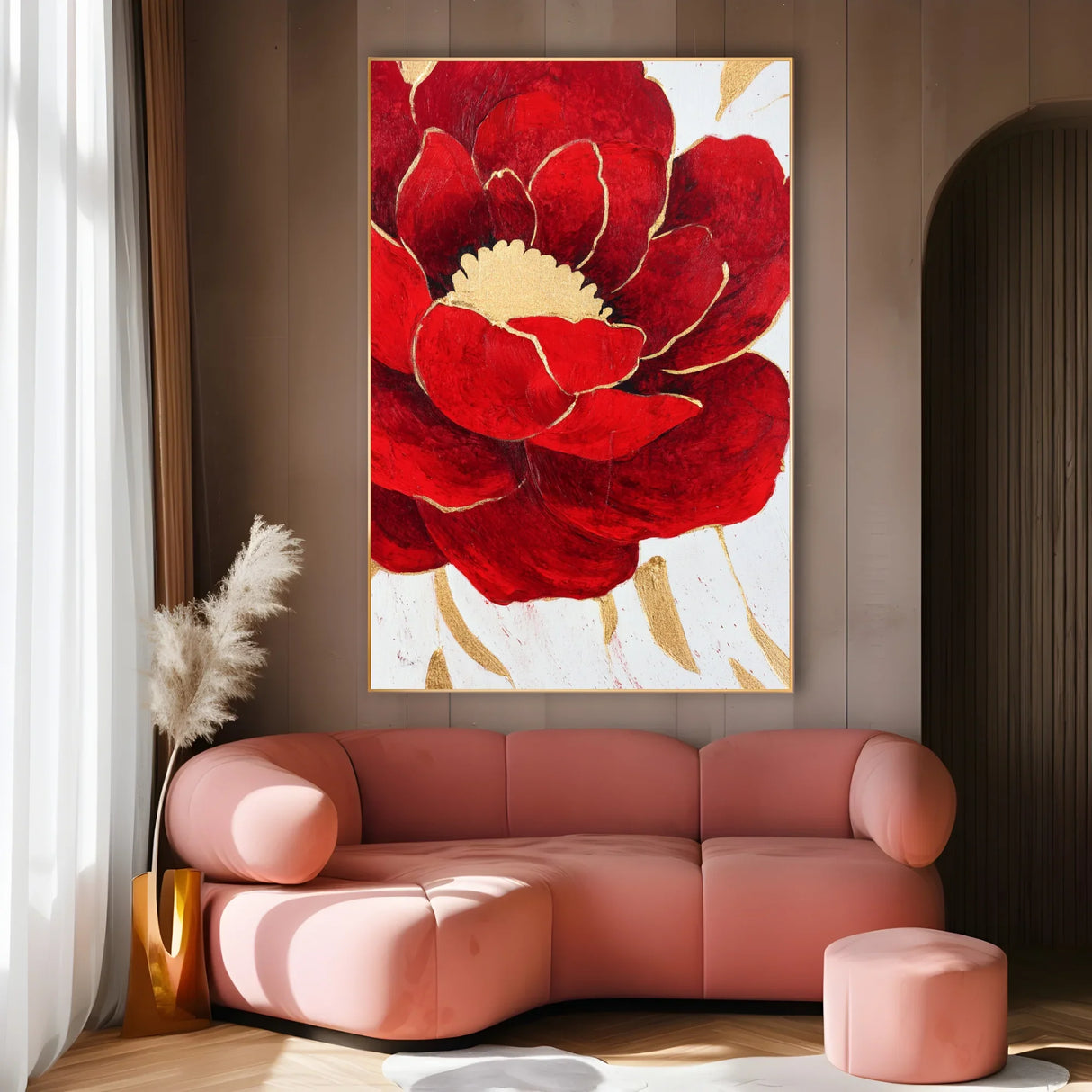 Quadro Stampa su Tela Fiore Totale - CupidoDesign