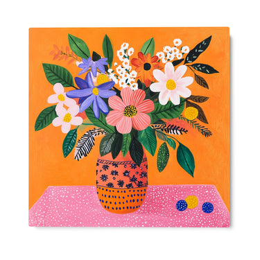 Quadro Stampa su Tela Fiori che urlano gioia - CupidoDesign