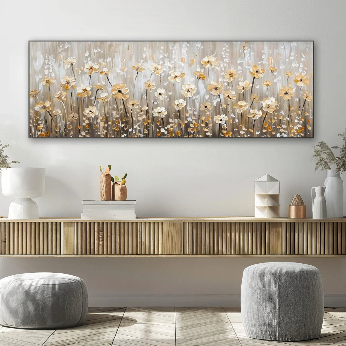 Quadro Stampa su Tela Fiori di Seta - CupidoDesign