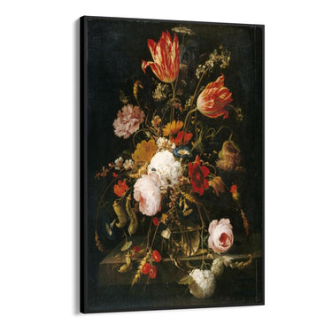 Quadro Stampa su Tela Fiori nel Vaso, Abraham Mignon - CupidoDesign