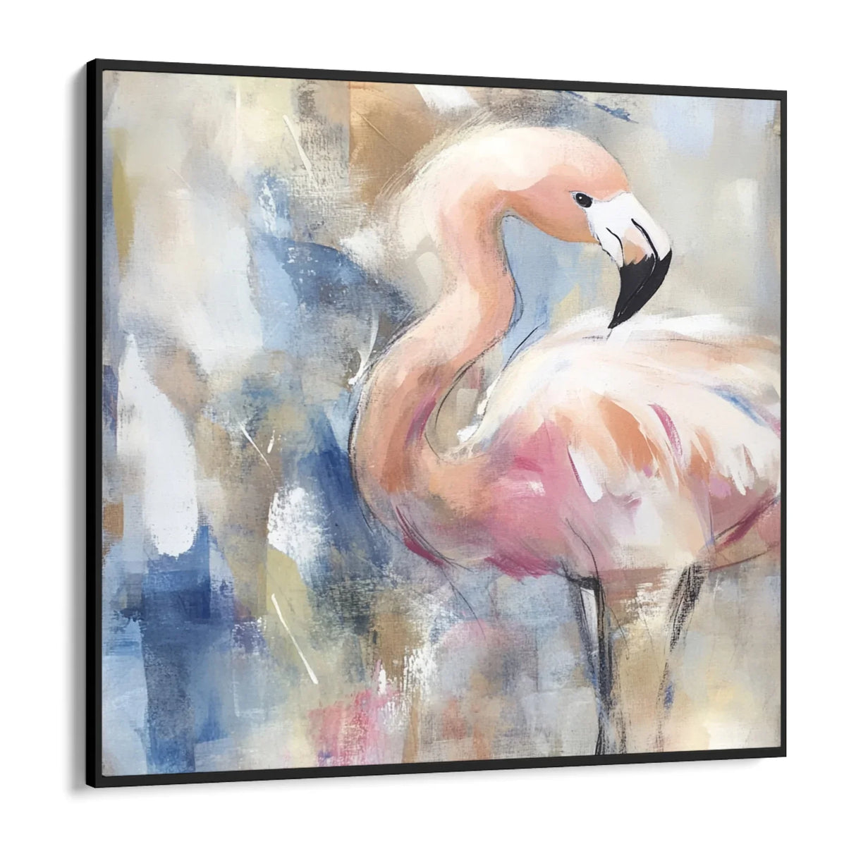 Quadro Stampa su Tela Flamingo in Rosa - CupidoDesign