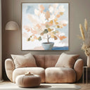 Quadro Stampa su Tela Foglie Beige - CupidoDesign