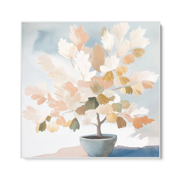 Quadro Stampa su Tela Foglie Beige - CupidoDesign