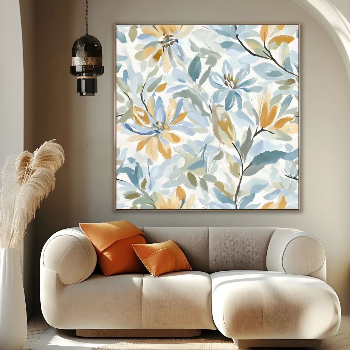 Quadro Stampa su Tela Foglie Colorate - CupidoDesign