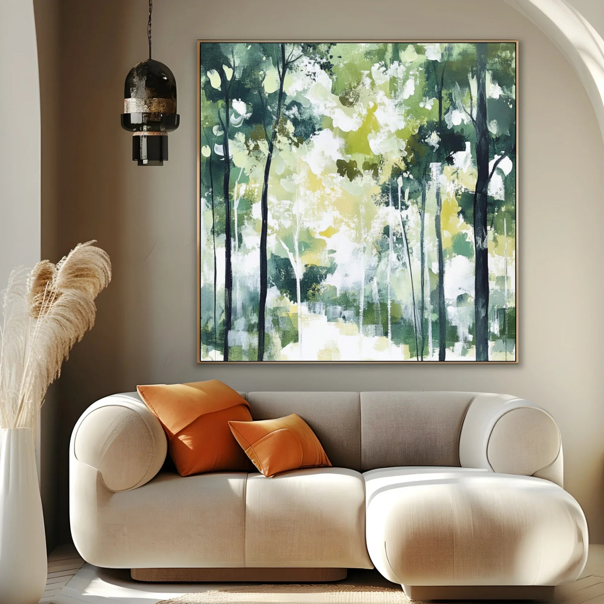 Quadro Stampa su Tela Dentro la Foresta - CupidoDesign