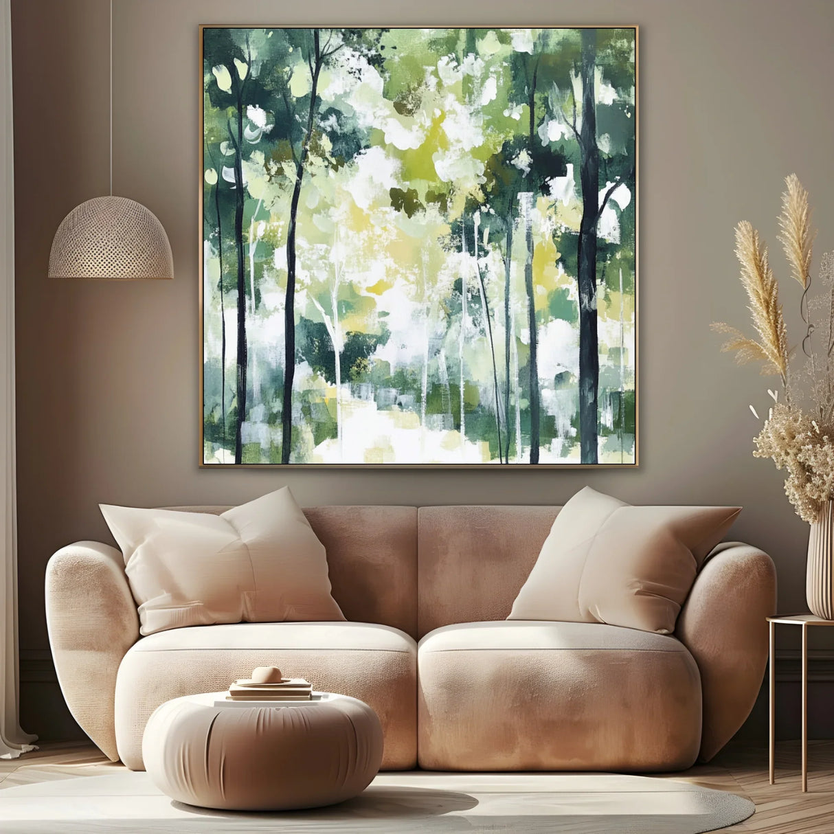 Quadro Stampa su Tela Dentro la Foresta - CupidoDesign