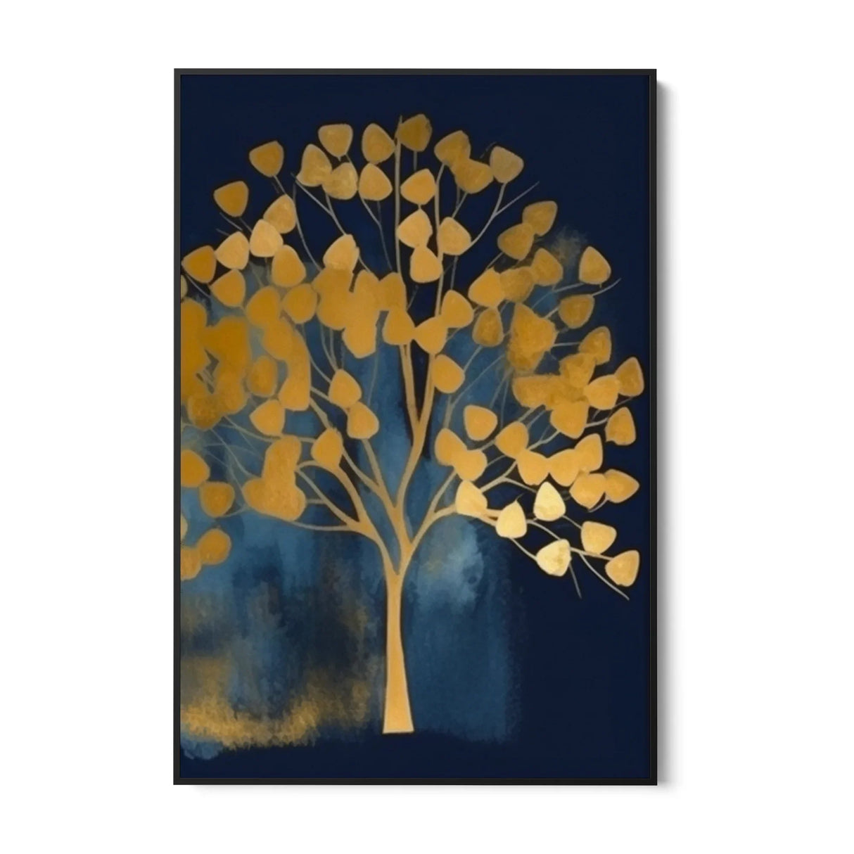Quadro Stampa su Tela Foresta d'Oro - CupidoDesign