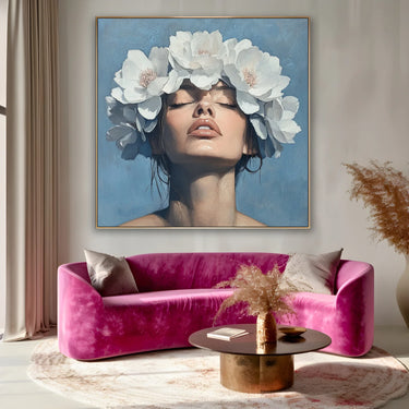 Quadro Stampa su Tela Forza Floreale - CupidoDesign