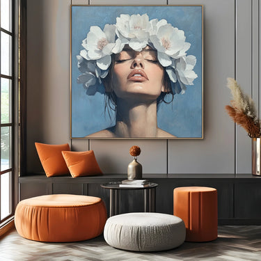 Quadro Stampa su Tela Forza Floreale - CupidoDesign