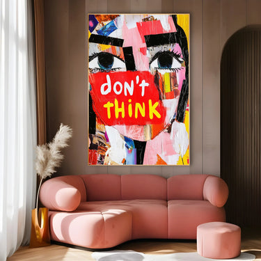 Quadro Stampa su Tela Frase Viva - CupidoDesign