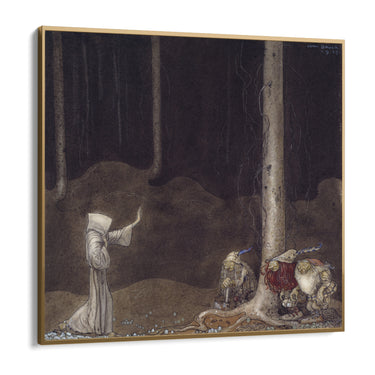 Quadro Stampa su Tela Fratello Martin e i tre troll, John Bauer - CupidoDesign