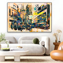 Quadro Stampa su Tela Frenesia urbana - CupidoDesign