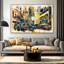 Quadro Stampa su Tela Frenesia urbana - CupidoDesign