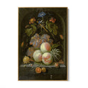 Quadro Stampa su Tela Frutta e Fiori, Abraham Mignon - CupidoDesign