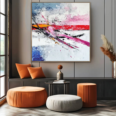 Quadro Stampa su Tela Fuga Rossa - CupidoDesign